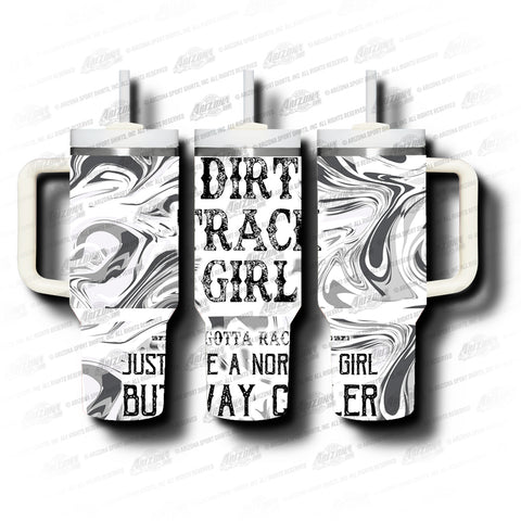 GR Dirt Track Girl Handle Tumbler