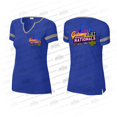 GW Neon Sign Ladies V-Neck Tee